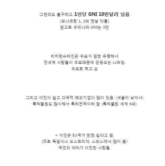 매우 잘 살지만 우리가 잘 모르는 나라 | 인스티즈