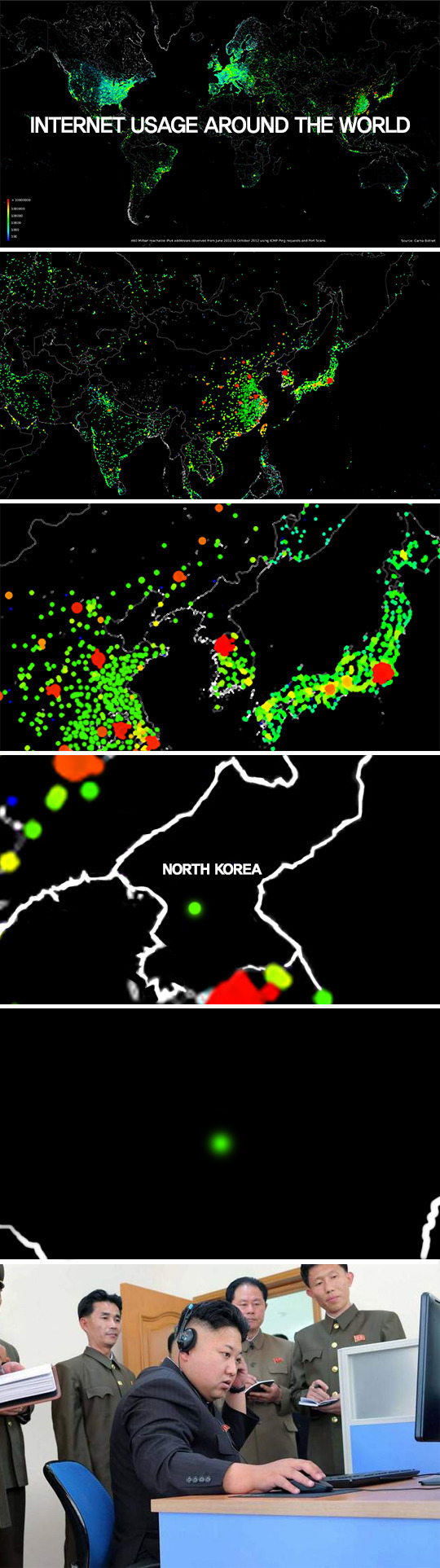 전세계 인터넷 사용 지도 | 인스티즈