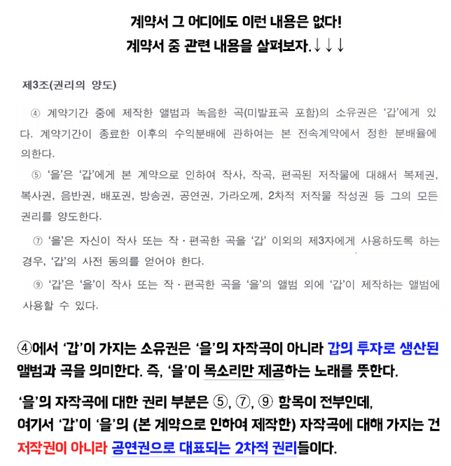 동방신기 노예계약에 대한 자극적 요약본 반박(당시 업계 최고 대우였던 동방신기 계약서) | 인스티즈