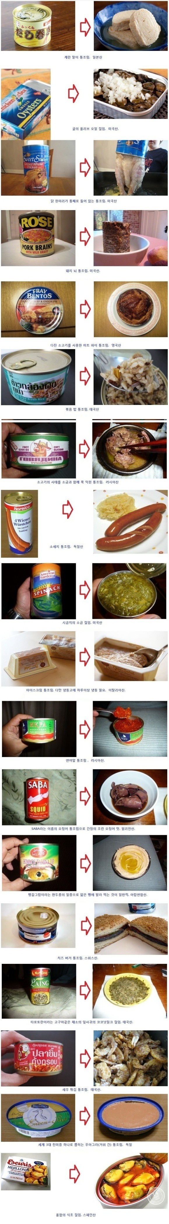 신기한 통조림들 | 인스티즈