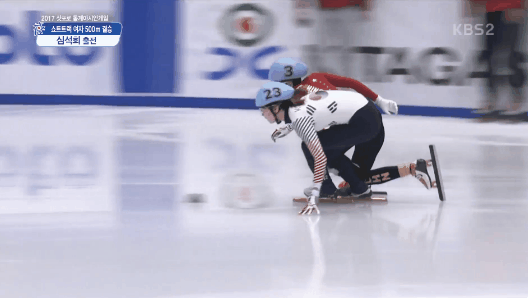 [쇼트트랙] 오늘자 중국 판커신 반칙 장면 + 13-14시즌 중국반칙에 빡친 박승희 선수 .gif | 인스티즈
