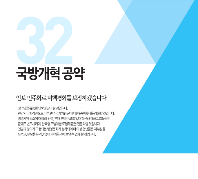 일베조차도 극찬을 했다는 정의당의 안보,군사 공약 | 인스티즈