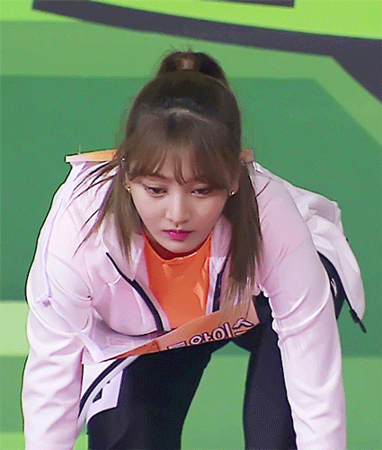 [트와이스] 아육대에서 리더 지효가 긴장하는 모습 팬아트 | 인스티즈