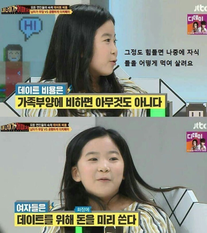 어린 소녀들이 생각하는 데이트 비용 | 인스티즈