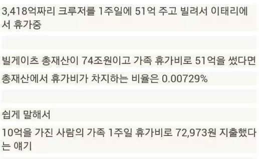 검소한 빌게이츠의 휴가 | 인스티즈
