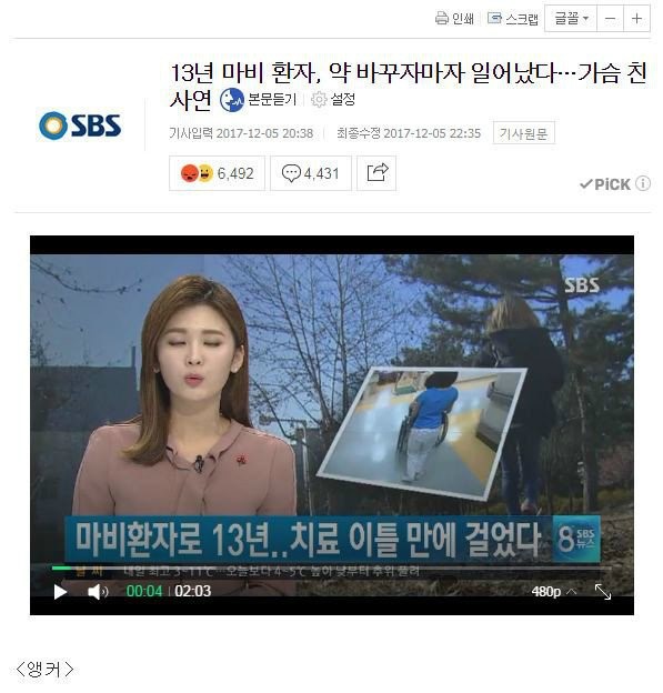 병원의 오진으로 13년 마비환자로 지낸 사람 | 인스티즈