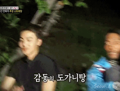 [정글의법칙] 스트레칭 시켜주는 추성훈 gif | 인스티즈