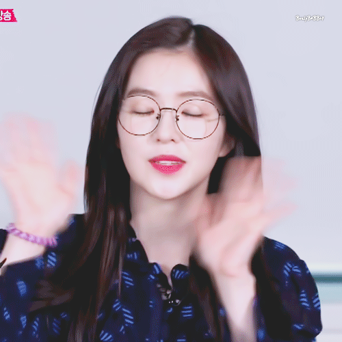 귀여운 안경 쓴 아이린.gif | 인스티즈