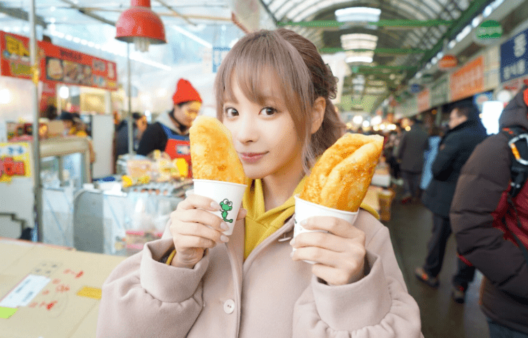 광장시장에 간 모모노기 카나 | 인스티즈