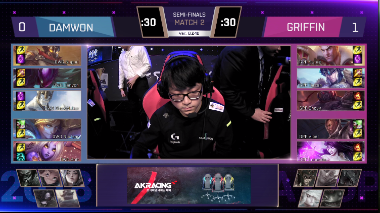 [LOL/소식] 2018 케스파컵 4강전,"그리핀 vs 담원게이밍"경기 결과 및 결승전 일정 | 인스티즈