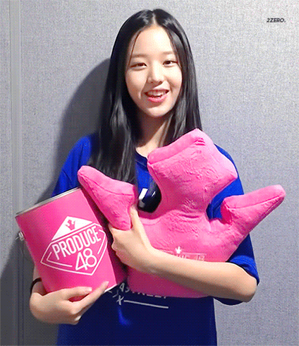 프듀48 장원영 국프2단계 인증.gif | 인스티즈
