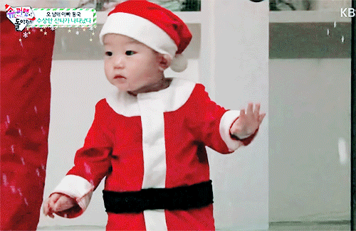 크리스마스 기념 산타복 입은 대박이.jpgif | 인스티즈